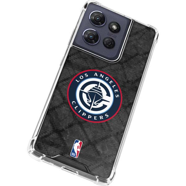 NBA Los Angeles Clippers Black Rust Moto G 5G (2025) Clear Case