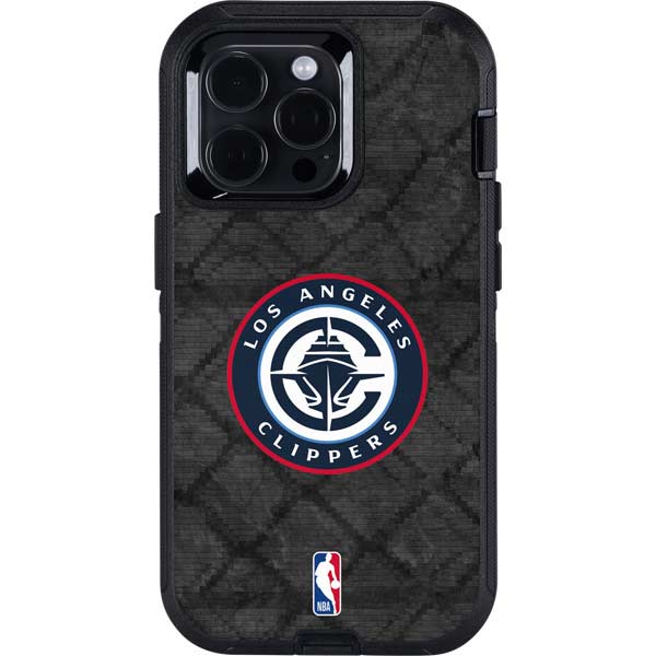 NBA Los Angeles Clippers Black Rust Otterbox Defender iPhone Skin