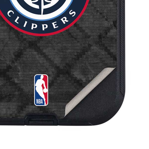 NBA Los Angeles Clippers Black Rust Otterbox Defender iPhone Skin