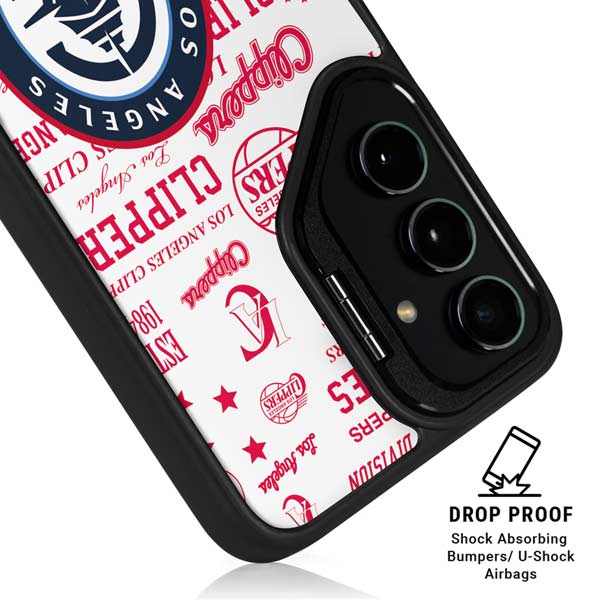 NBA Los Angeles Clippers Blast Logos Galaxy S26 Plus Kickstand Case