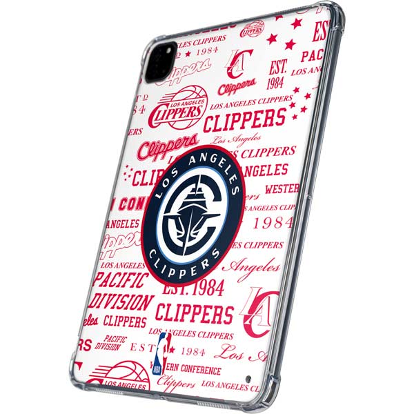 NBA Los Angeles Clippers Blast Logos iPad Pro 11in (2024) Clear Case