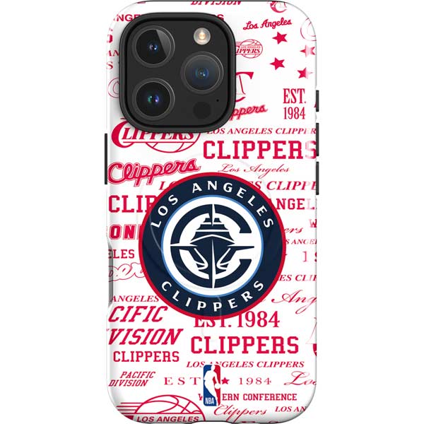 NBA Los Angeles Clippers Blast Logos iPhone 16 Pro Magsafe Impact Case