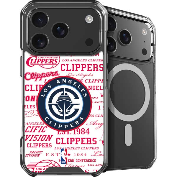 NBA Los Angeles Clippers Blast Logos iPhone 17 Pro Max MagSafe Case