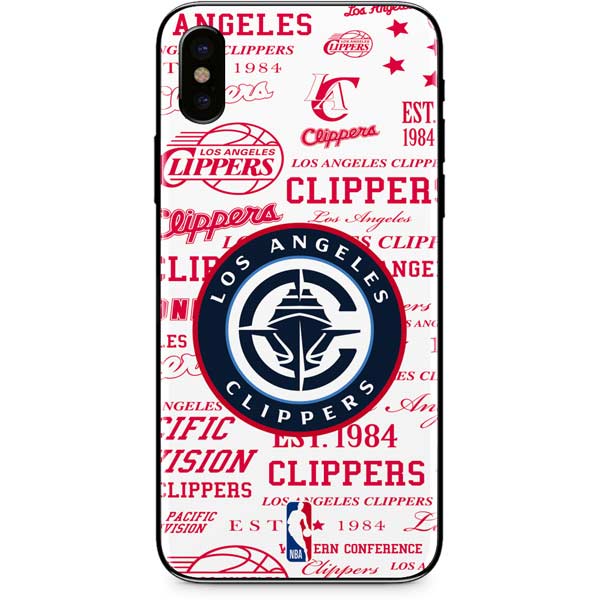 NBA Los Angeles Clippers Blast Logos iPhone XS Skin
