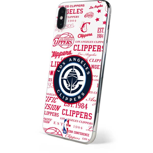 NBA Los Angeles Clippers Blast Logos iPhone XS Skin