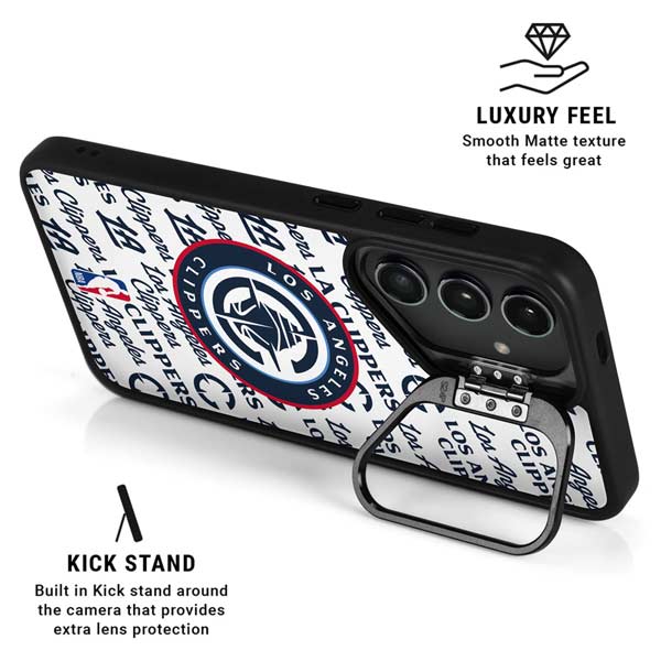 NBA Los Angeles Clippers Blast Text Galaxy S26 Ultra Kickstand Case