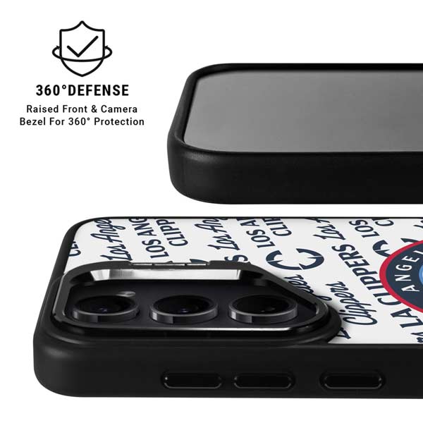 NBA Los Angeles Clippers Blast Text Galaxy S26 Ultra Kickstand Case