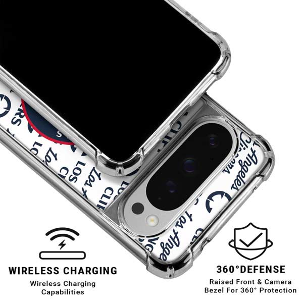 NBA Los Angeles Clippers Blast Text Google Pixel 10 Pro Clear Case