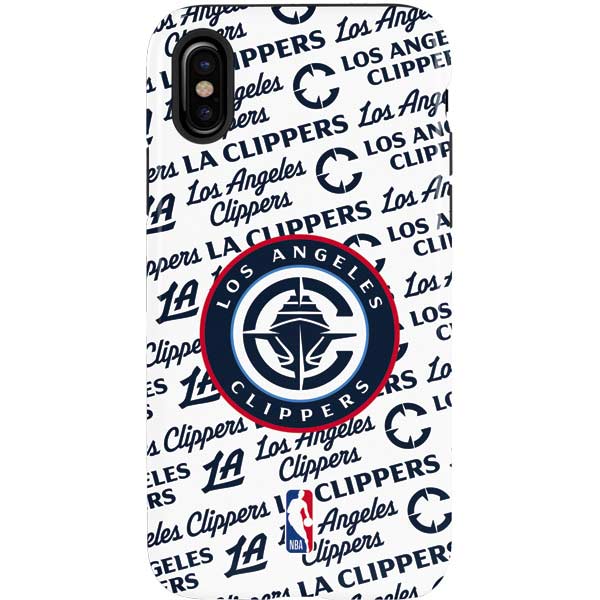 NBA Los Angeles Clippers Blast Text iPhone XS Pro Case
