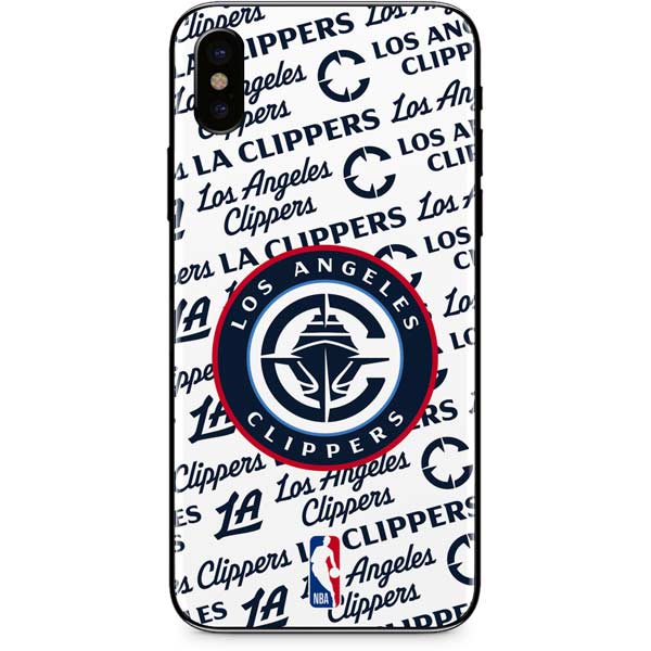 NBA Los Angeles Clippers Blast Text iPhone XS Skin