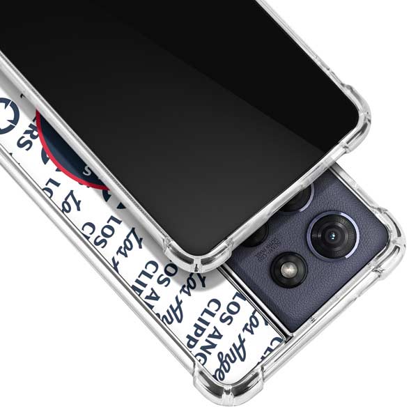 NBA Los Angeles Clippers Blast Text Moto G 5G (2025) Clear Case