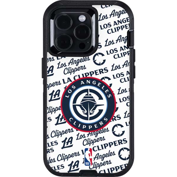 NBA Los Angeles Clippers Blast Text Otterbox Defender iPhone Skin