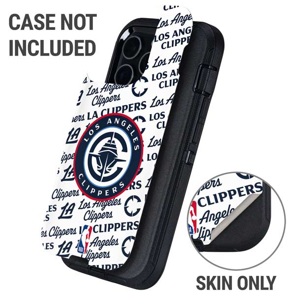 NBA Los Angeles Clippers Blast Text Otterbox Defender iPhone Skin
