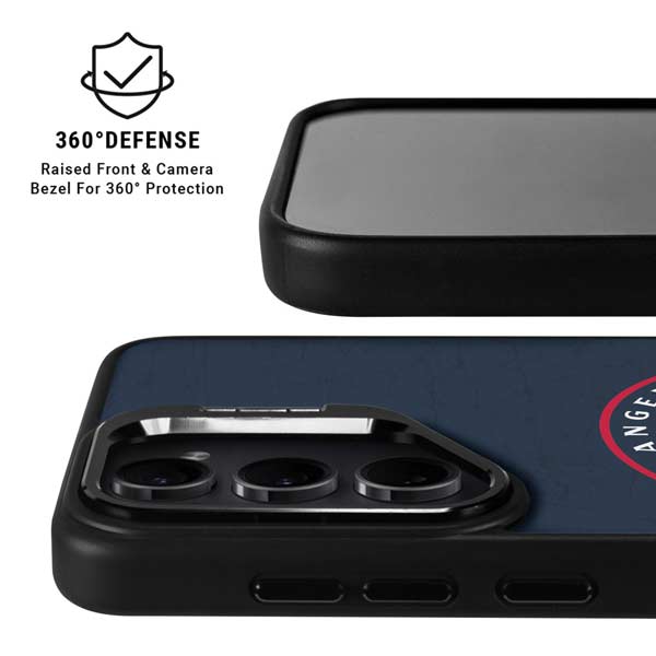 NBA Los Angeles Clippers Distressed Blue Galaxy S26 Plus Kickstand Case
