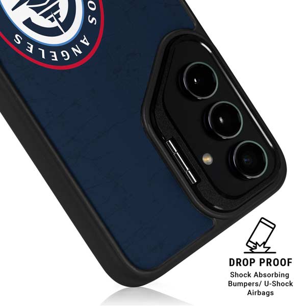 NBA Los Angeles Clippers Distressed Blue Galaxy S26 Ultra Kickstand Case