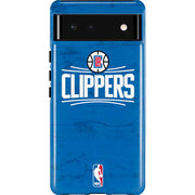 NBA Los Angeles Clippers Distressed Blue Pixel Cases