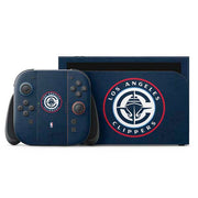 NBA Los Angeles Clippers Distressed Blue Nintendo Switch 2 (2025) with Joy-Con Skin