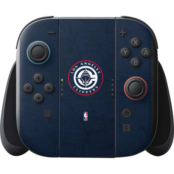 NBA Los Angeles Clippers Distressed Blue Nintendo Switch 2 (2025) with Joy-Con Skin