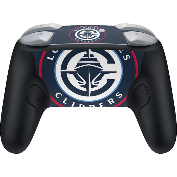 NBA Los Angeles Clippers Distressed Blue Nintendo Switch 2 (2025) Pro Controller Skin