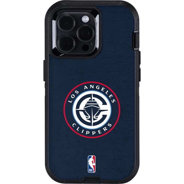NBA Los Angeles Clippers Distressed Blue Otterbox Defender iPhone Skin