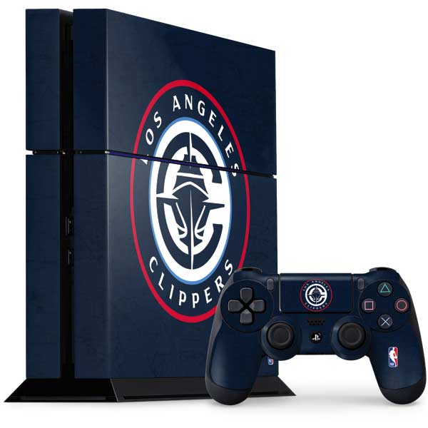 NBA Los Angeles Clippers Distressed Blue PlayStation PS4 Skins