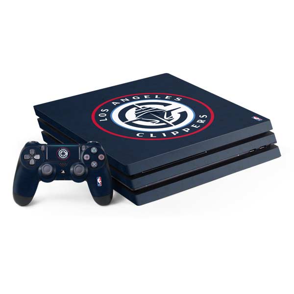NBA Los Angeles Clippers Distressed Blue PlayStation PS4 Skins