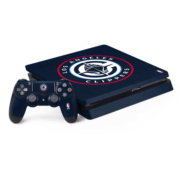 NBA Los Angeles Clippers Distressed Blue PlayStation PS4 Skins