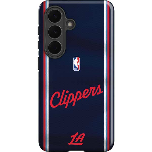NBA Los Angeles Clippers Distressed Red Galaxy S26 Impact Case