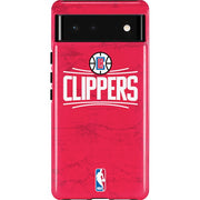 NBA Los Angeles Clippers Distressed Red Pixel Cases