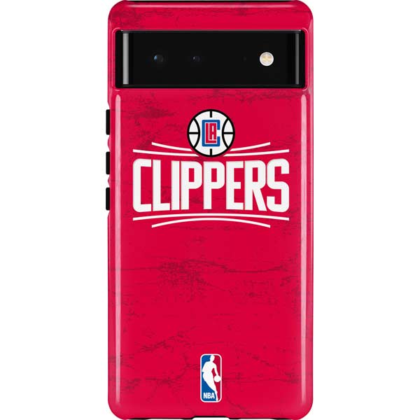 NBA Los Angeles Clippers Distressed Red Pixel Cases