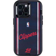 NBA Los Angeles Clippers Distressed Red Otterbox Defender iPhone Skin