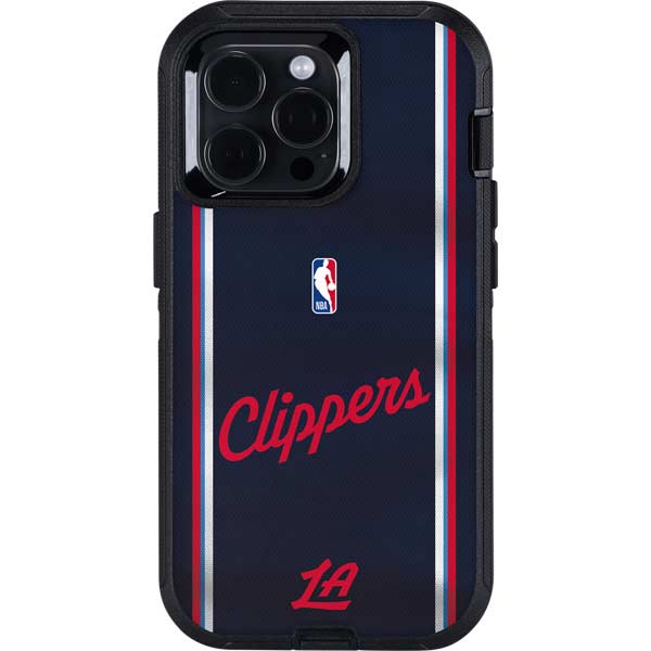 NBA Los Angeles Clippers Distressed Red Otterbox Defender iPhone Skin