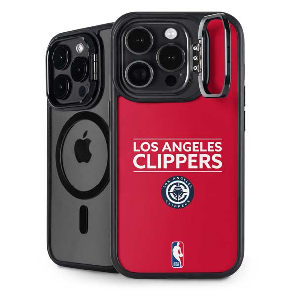NBA Los Angeles Clippers Standard Red iPhone 14 Pro Max Kickstand Case