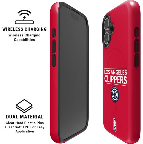 NBA Los Angeles Clippers Standard Red iPhone 16 Magsafe Impact Case