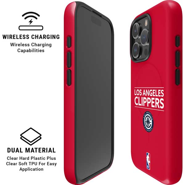 NBA Los Angeles Clippers Standard Red iPhone 16 Pro Max Magsafe Impact Case