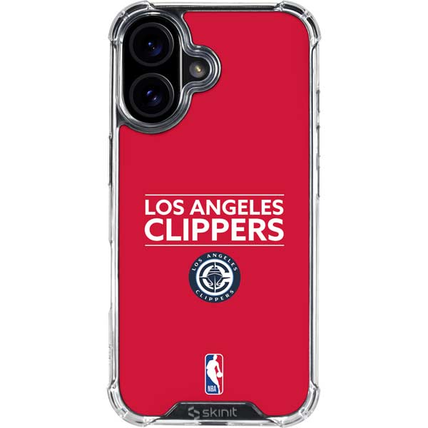 NBA Los Angeles Clippers Standard Red iPhone 17 Clear Case