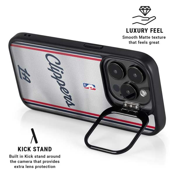 NBA Los Angeles Clippers Team Jersey iPhone 14 Pro Kickstand Case