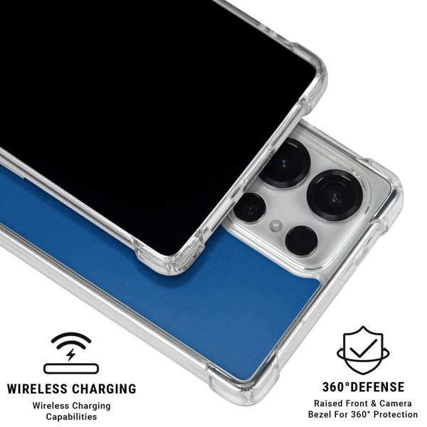 MLB Los Angeles Dodgers - Solid Distressed Galaxy S25 Ultra Clear Case