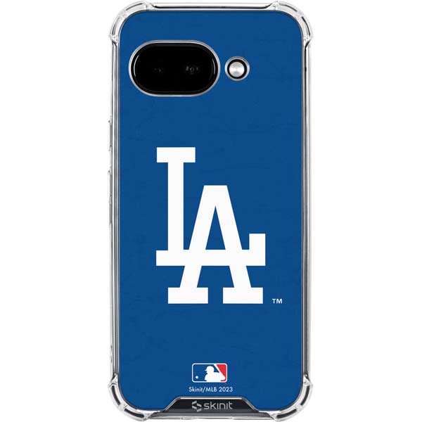 MLB Los Angeles Dodgers - Solid Distressed Google Pixel 9a Clear Case