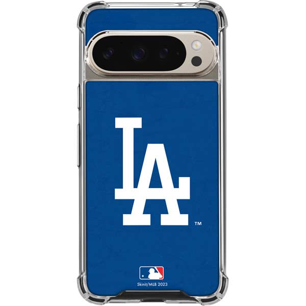MLB Los Angeles Dodgers - Solid Distressed Pixel 9 Pro XL Clear Case