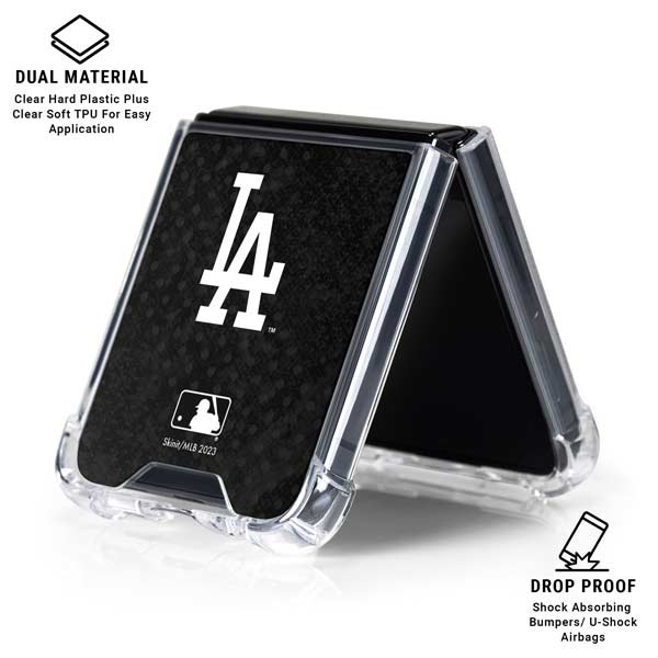 MLB Los Angeles Dodgers Dark Wash Galaxy Z Flip7 Clear Case