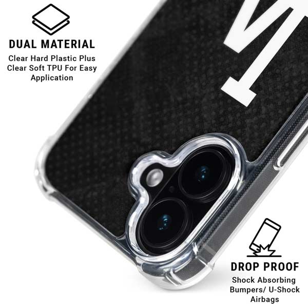 MLB Los Angeles Dodgers Dark Wash iPhone 17 Clear Case