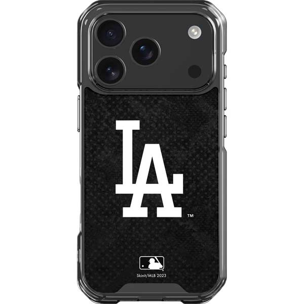 MLB Los Angeles Dodgers Dark Wash iPhone 17 Pro Clear Case