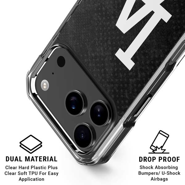 MLB Los Angeles Dodgers Dark Wash iPhone 17 Pro Clear Case