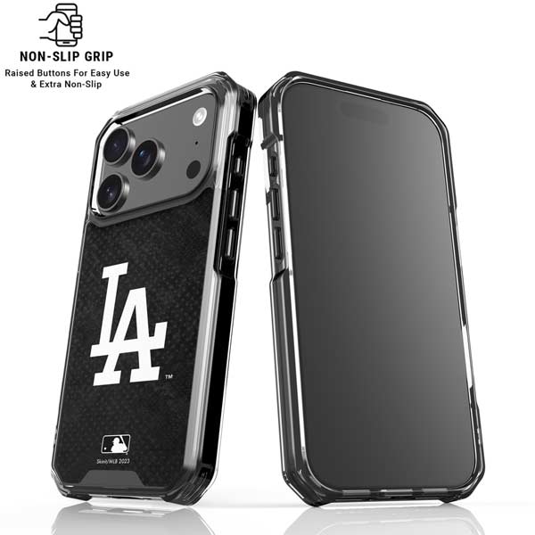 MLB Los Angeles Dodgers Dark Wash iPhone 17 Pro Clear Case