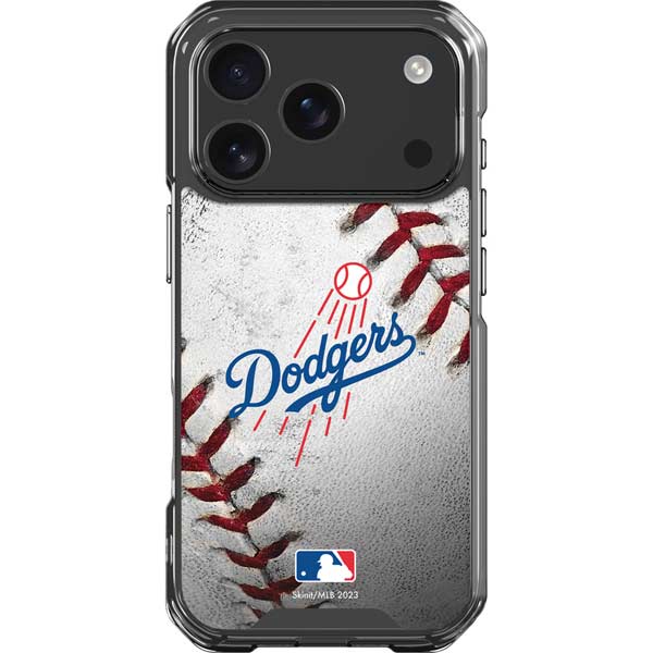 MLB Los Angeles Dodgers Game Ball iPhone 17 Pro Clear Case
