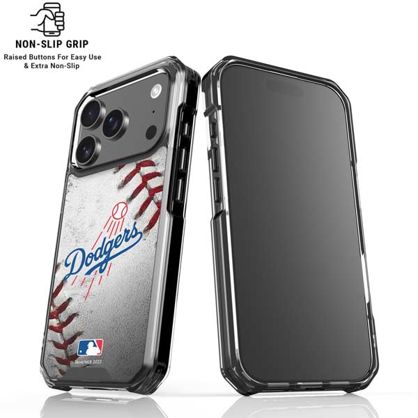 MLB Los Angeles Dodgers Game Ball iPhone 17 Pro Clear Case