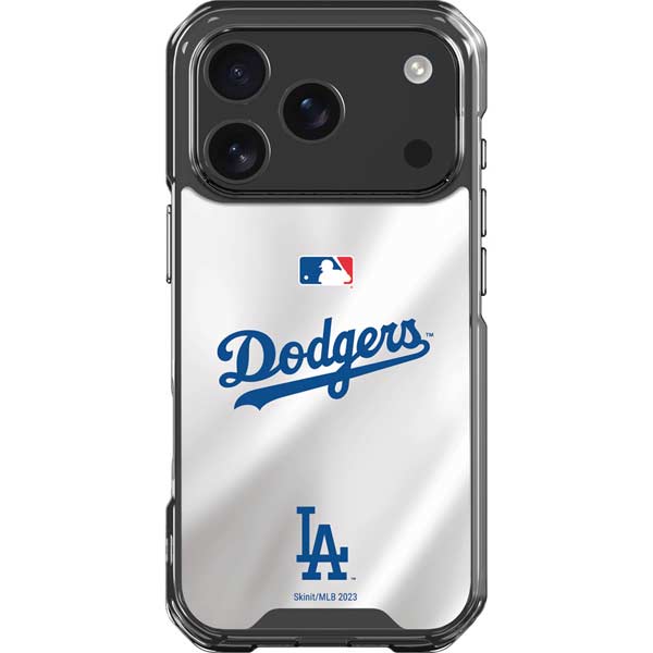 MLB Los Angeles Dodgers Home Jersey iPhone 17 Pro Clear Case