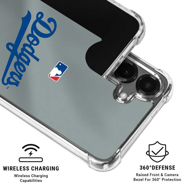 MLB Los Angeles Dodgers Road Jersey Galaxy S26 Clear Case