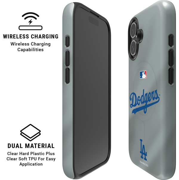 MLB Los Angeles Dodgers Road Jersey iPhone 16 Magsafe Impact Case